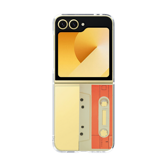 クリアケース［ RETORO CASSETTE TAPE - Opacity White ］