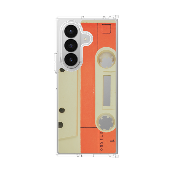 クリアケース［ RETORO CASSETTE TAPE - Opacity White ］