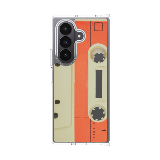 クリアケース［ RETORO CASSETTE TAPE - Opacity White ］