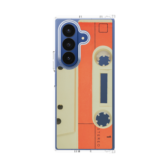 クリアケース［ RETORO CASSETTE TAPE - Opacity White ］