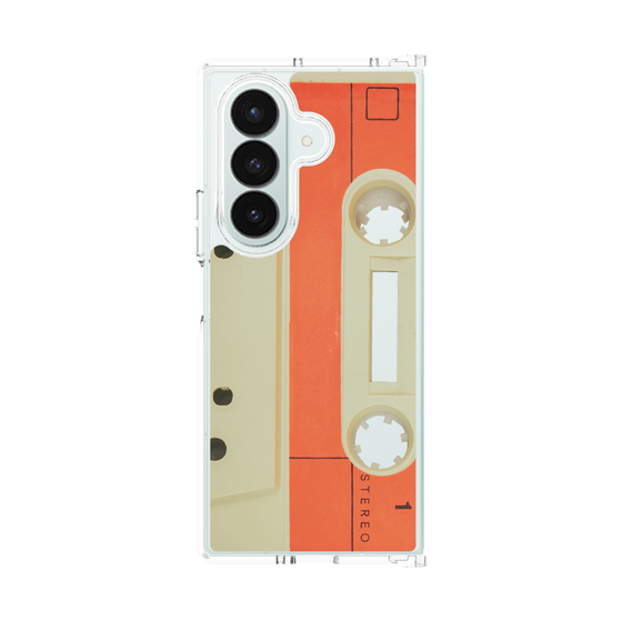 クリアケース［ RETORO CASSETTE TAPE - Opacity White ］