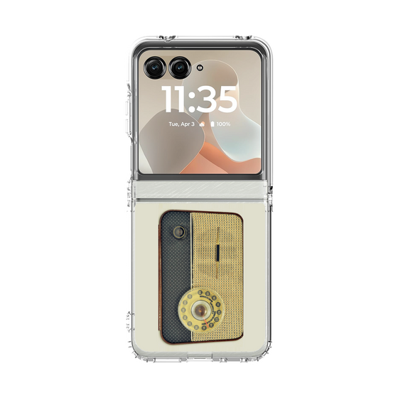 クリアケース［ RETORO RADIO - Blue ］