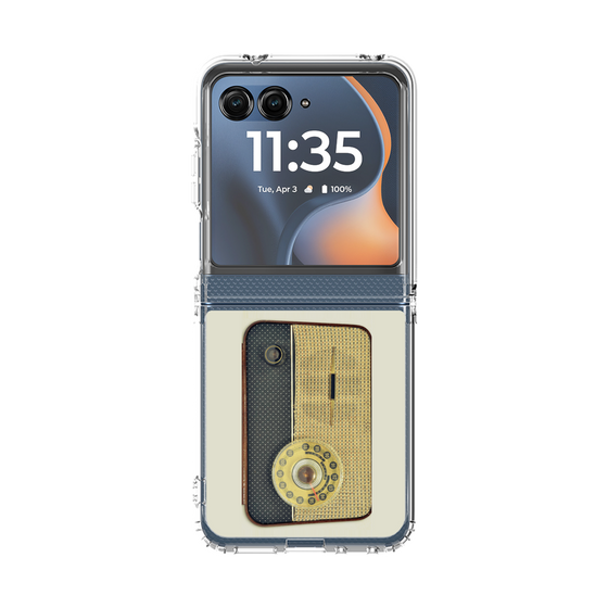 クリアケース［ RETORO RADIO - Blue ］