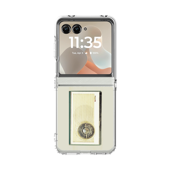 クリアケース［ RETORO RADIO - White ］