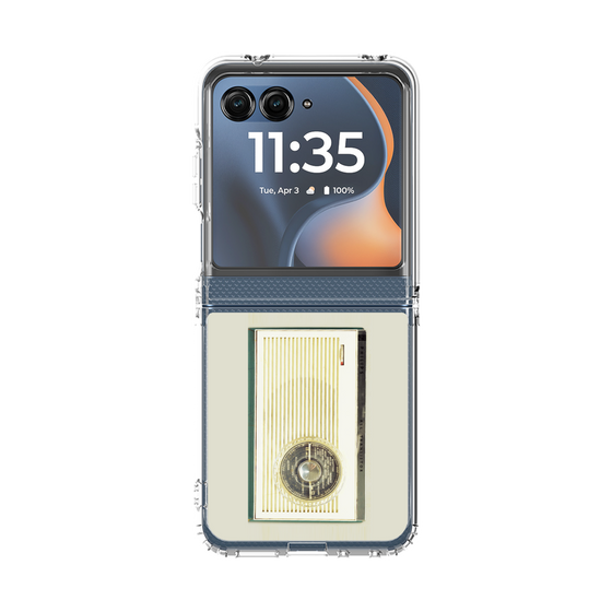 クリアケース［ RETORO RADIO - White ］