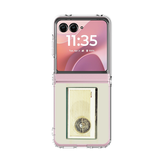 クリアケース［ RETORO RADIO - White ］