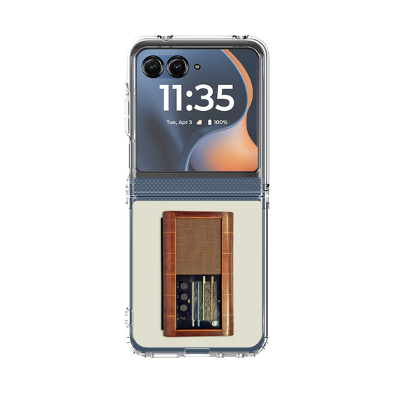 クリアケース［ RETORO RADIO - Brown ］