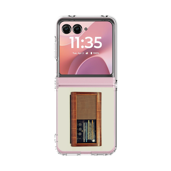 クリアケース［ RETORO RADIO - Brown ］