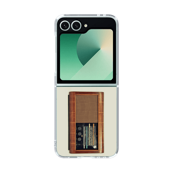 クリアケース［ RETORO RADIO - Brown ］