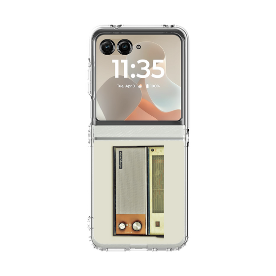 クリアケース［ RETORO RADIO - Orange ］