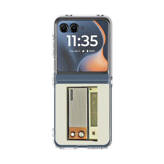 クリアケース［ RETORO RADIO - Orange ］