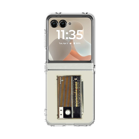 クリアケース［ RETORO RADIO - Black ］