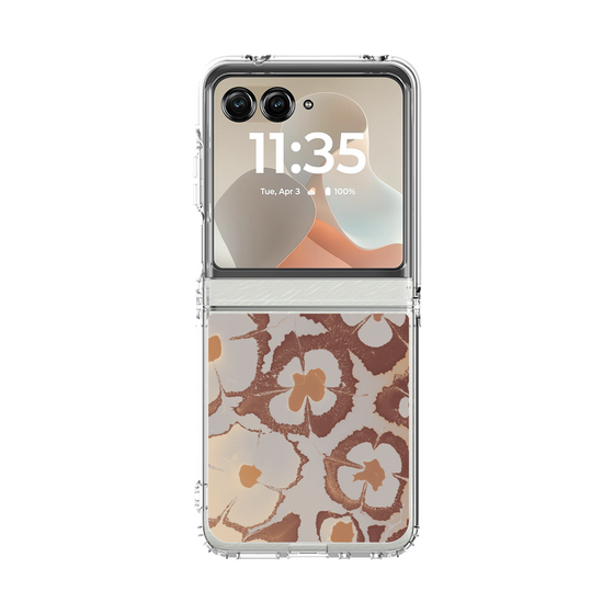 クリアケース［ y2k(Year2000) - Flower - Pink Beige ］