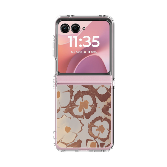 クリアケース［ y2k(Year2000) - Flower - Pink Beige ］