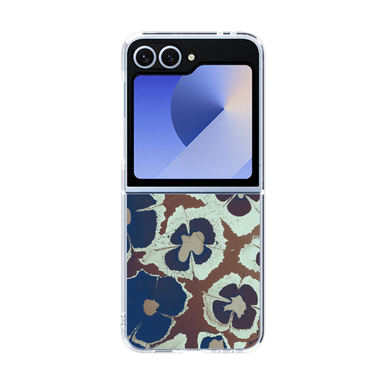 クリアケース［ y2k(Year2000) - Flower - Brown Navy ］