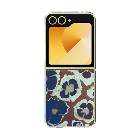 クリアケース［ y2k(Year2000) - Flower - Brown Navy ］