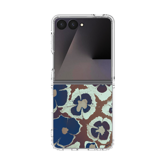 クリアケース［ y2k(Year2000) - Flower - Brown Navy ］