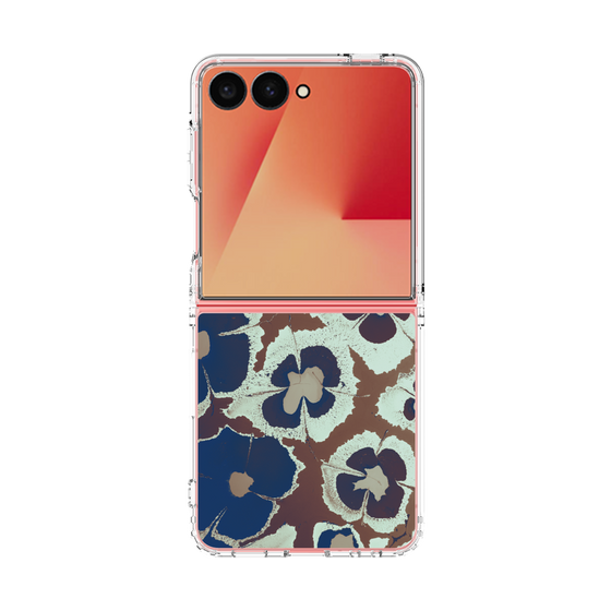 クリアケース［ y2k(Year2000) - Flower - Brown Navy ］