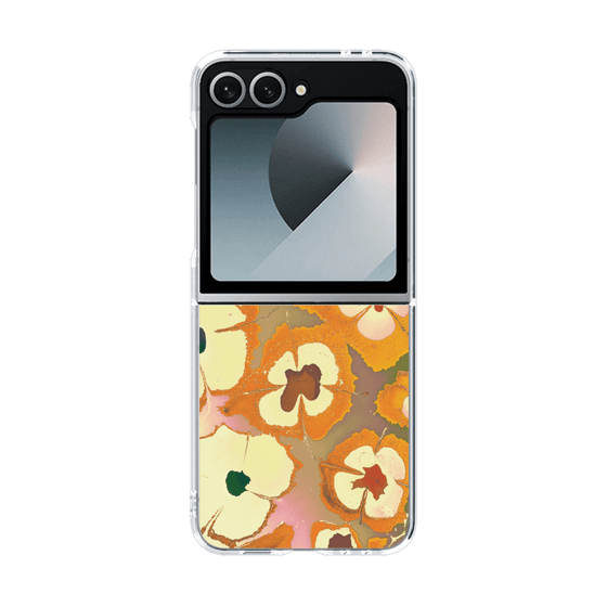 クリアケース［ y2k(Year2000) - Flower - Orange Pink ］