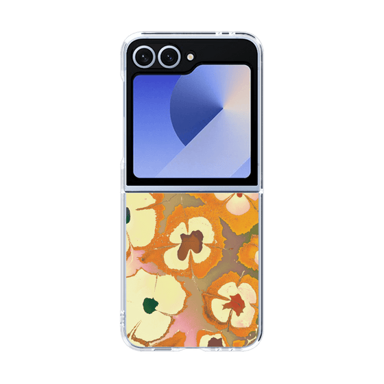 クリアケース［ y2k(Year2000) - Flower - Orange Pink ］