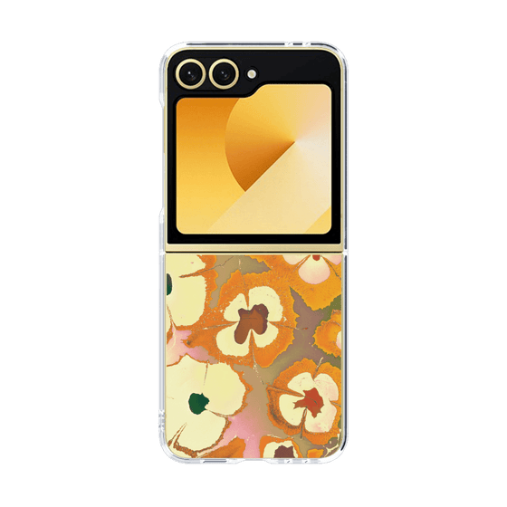 クリアケース［ y2k(Year2000) - Flower - Orange Pink ］