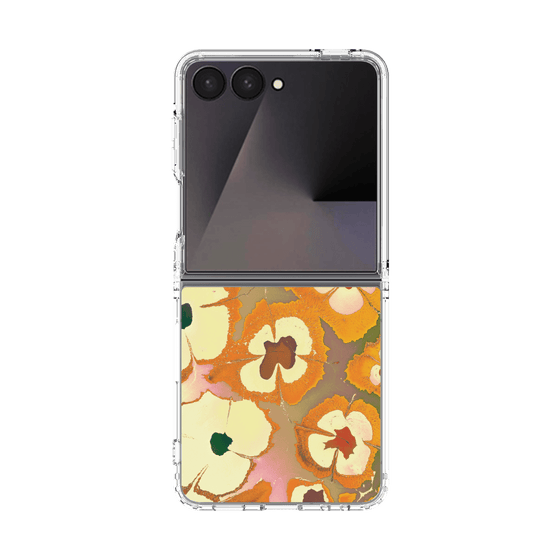 クリアケース［ y2k(Year2000) - Flower - Orange Pink ］