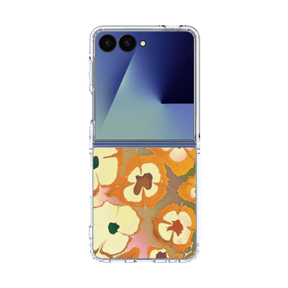 クリアケース［ y2k(Year2000) - Flower - Orange Pink ］