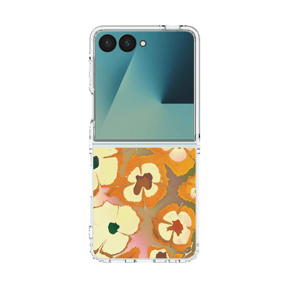 クリアケース［ y2k(Year2000) - Flower - Orange Pink ］