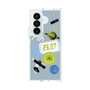 クリアケース［ Playful sticker - Dusty Blue ］
