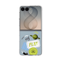 クリアケース［ Playful sticker - Dusty Blue ］