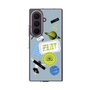 クリアケース［ Playful sticker - Dusty Blue ］