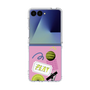 クリアケース［ Playful sticker - Dusty Pink ］