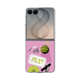 クリアケース［ Playful sticker - Dusty Pink ］