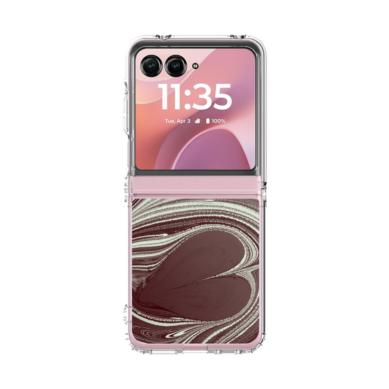 クリアケース［ y2k(Year2000) - Heart - Chocolate Mint ］