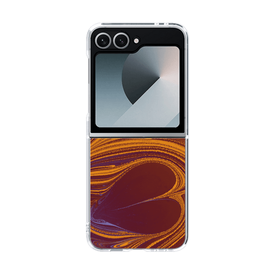 クリアケース［ y2k(Year2000) - Heart - High contrast Orange ］