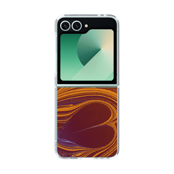 クリアケース［ y2k(Year2000) - Heart - High contrast Orange ］