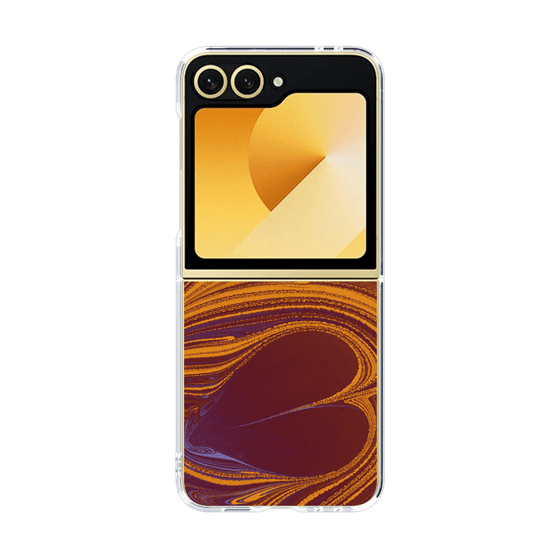 クリアケース［ y2k(Year2000) - Heart - High contrast Orange ］