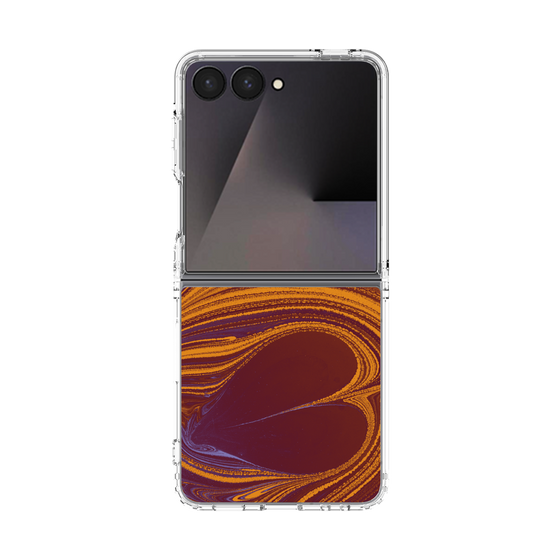 クリアケース［ y2k(Year2000) - Heart - High contrast Orange ］