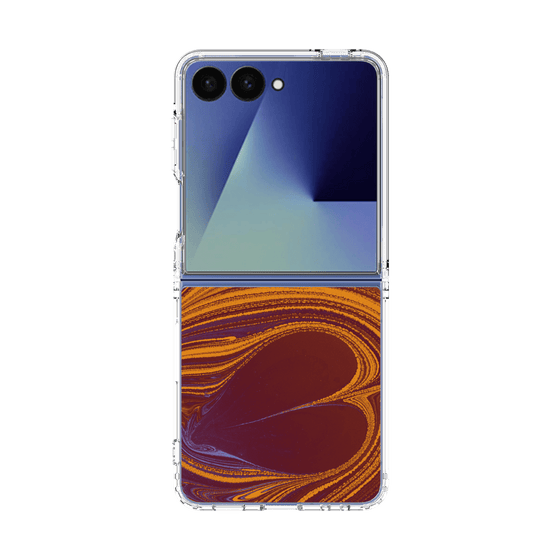 クリアケース［ y2k(Year2000) - Heart - High contrast Orange ］