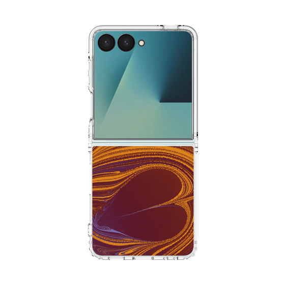 クリアケース［ y2k(Year2000) - Heart - High contrast Orange ］