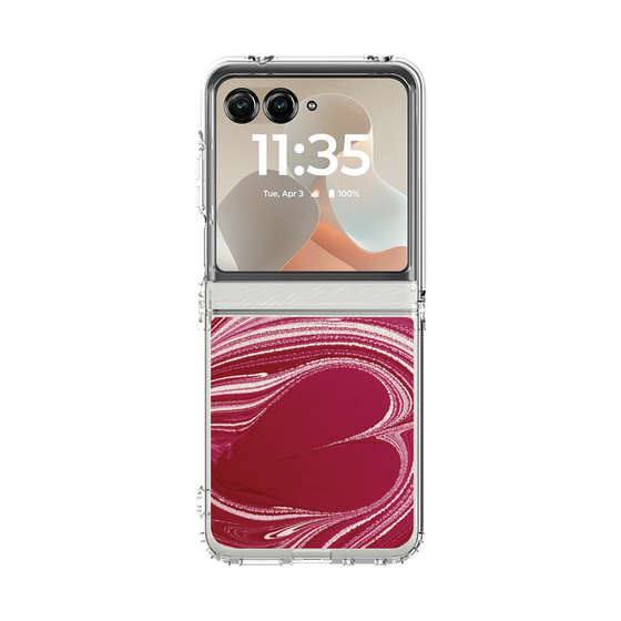 クリアケース［ y2k(Year2000) - Heart - Vivid Pink ］