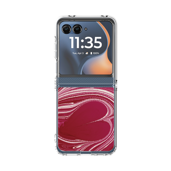 クリアケース［ y2k(Year2000) - Heart - Vivid Pink ］