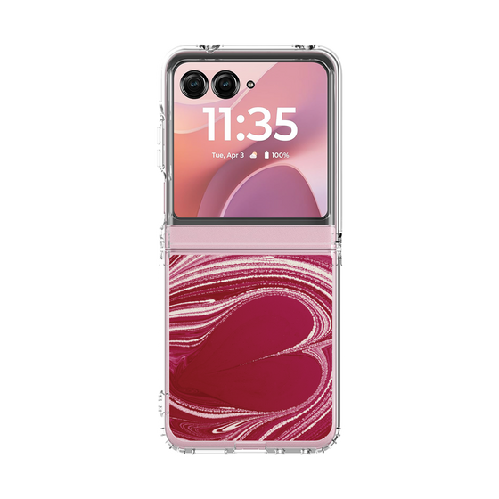 クリアケース［ y2k(Year2000) - Heart - Vivid Pink ］