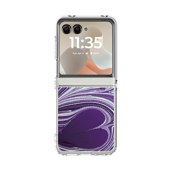 クリアケース［ y2k(Year2000) - Heart - Rich Purple ］