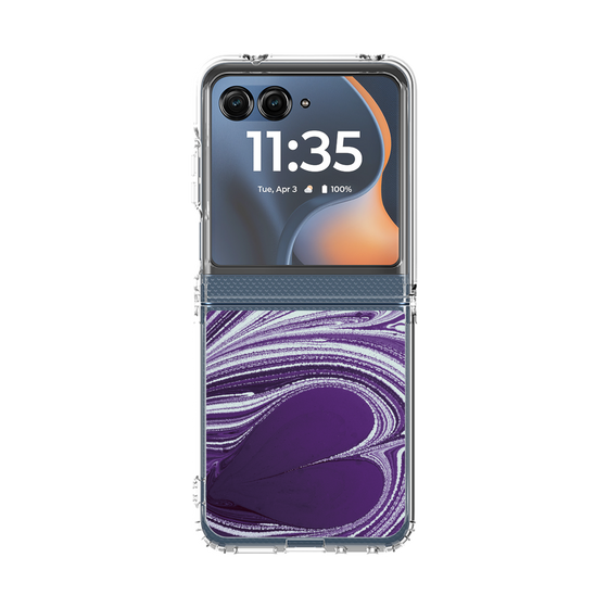 クリアケース［ y2k(Year2000) - Heart - Rich Purple ］