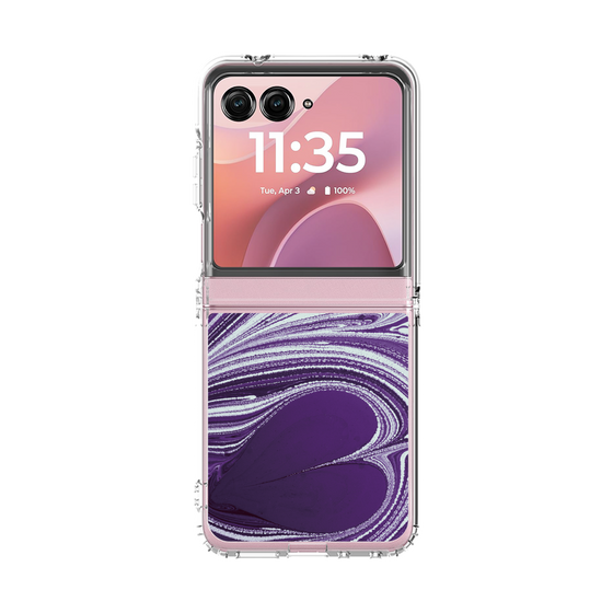 クリアケース［ y2k(Year2000) - Heart - Rich Purple ］