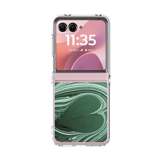 クリアケース［ y2k(Year2000) - Heart - Full Green ］