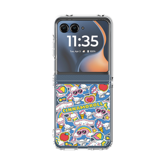 クリアケース［ シナモロール - ステッカー ］