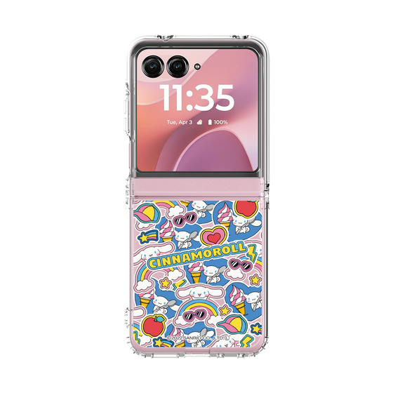 クリアケース［ シナモロール - ステッカー ］