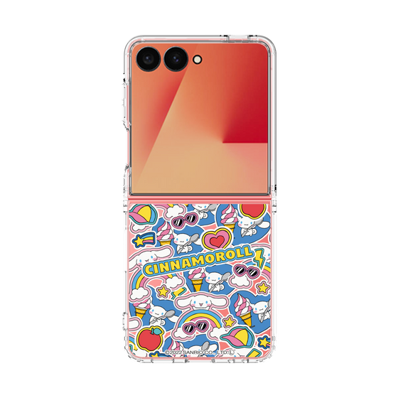 クリアケース［ シナモロール - ステッカー ］